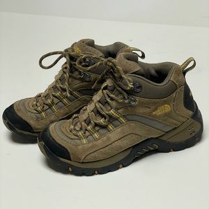 THE NORTH FACE hiking boots women’s size 6.5 brown black tan leather lace up